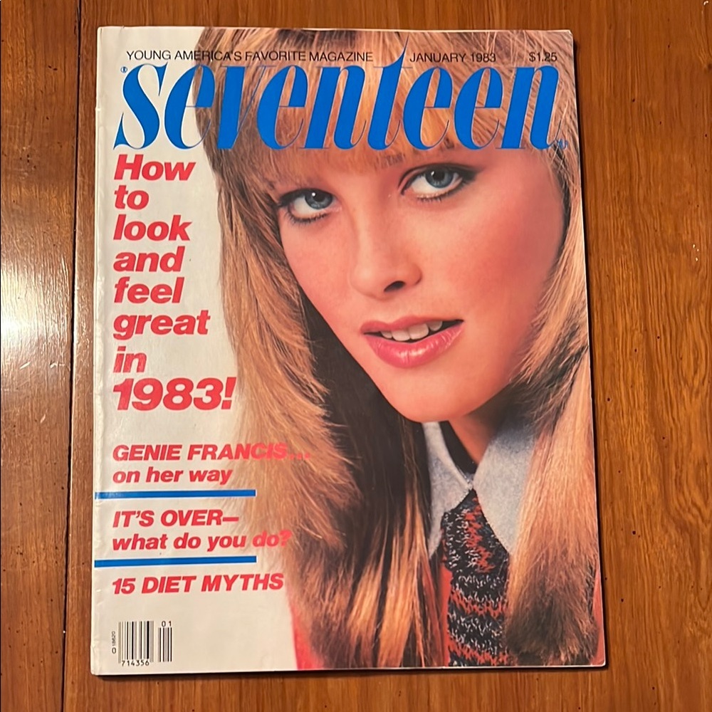 Vintage Seventeen Fashion Magazine Cover with General Hospital Genie Frances